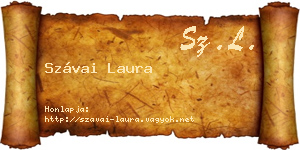 Szávai Laura névjegykártya