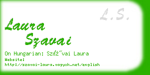 laura szavai business card